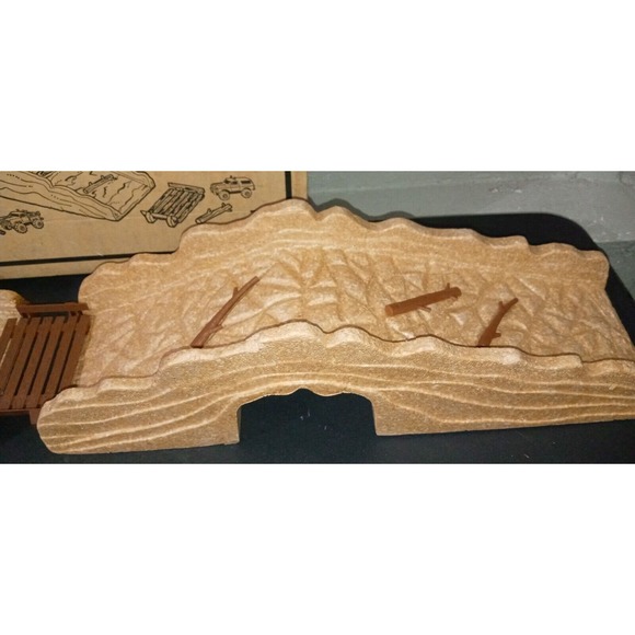 Schaper Stomper Wild Mountain Set 4X4 Foam Mountains Bridge Sticks 1980 RARE Box - Picture 6 of 8
